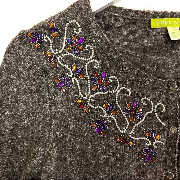 Sigrid Olsen Beaded Cardigan - Picture 3 of 12